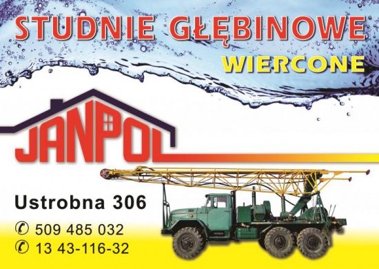 STUDNIE GŁĘBINOWE WIERCONE- JANPOL